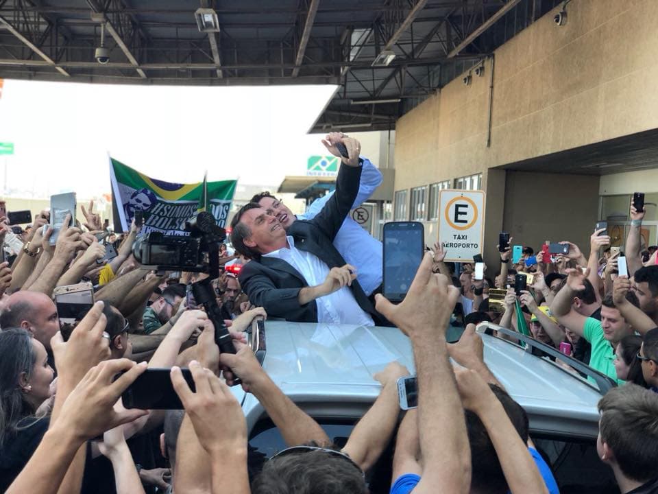 Lucas Esmeraldino recebe Bolsonaro em Navegantes