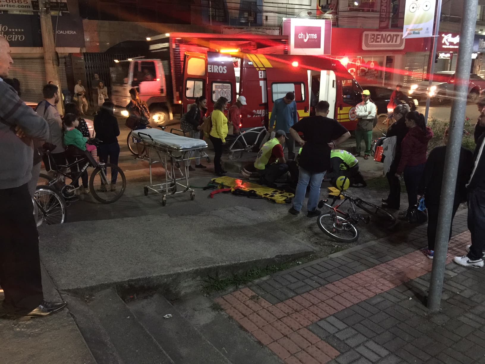 Adolescente sofre acidente na saída de ponte