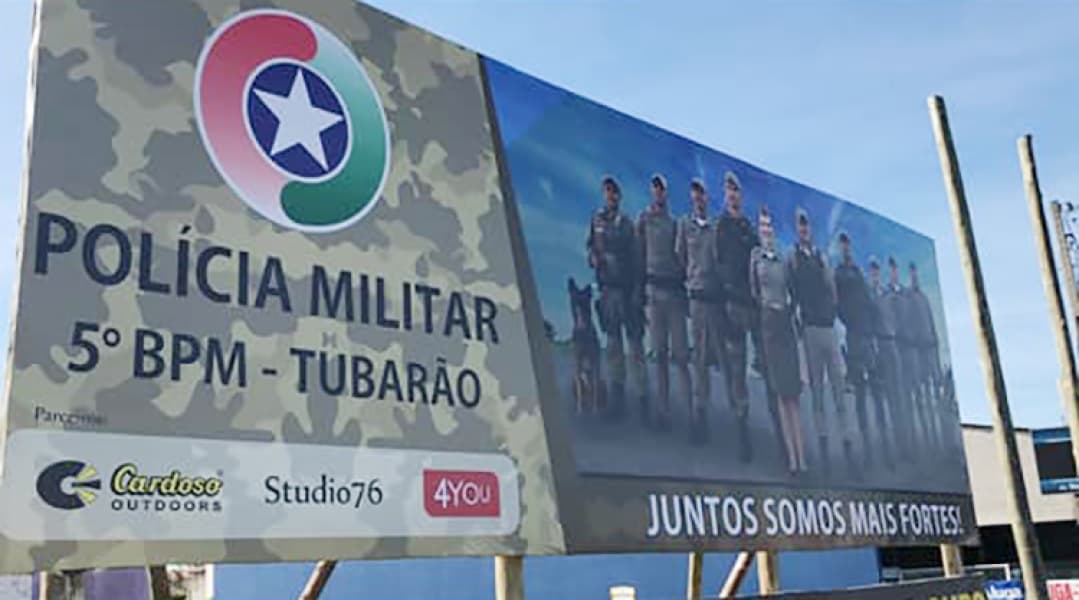Polícia Militar de Tubarão lança campanha "Juntos somos mais fortes"