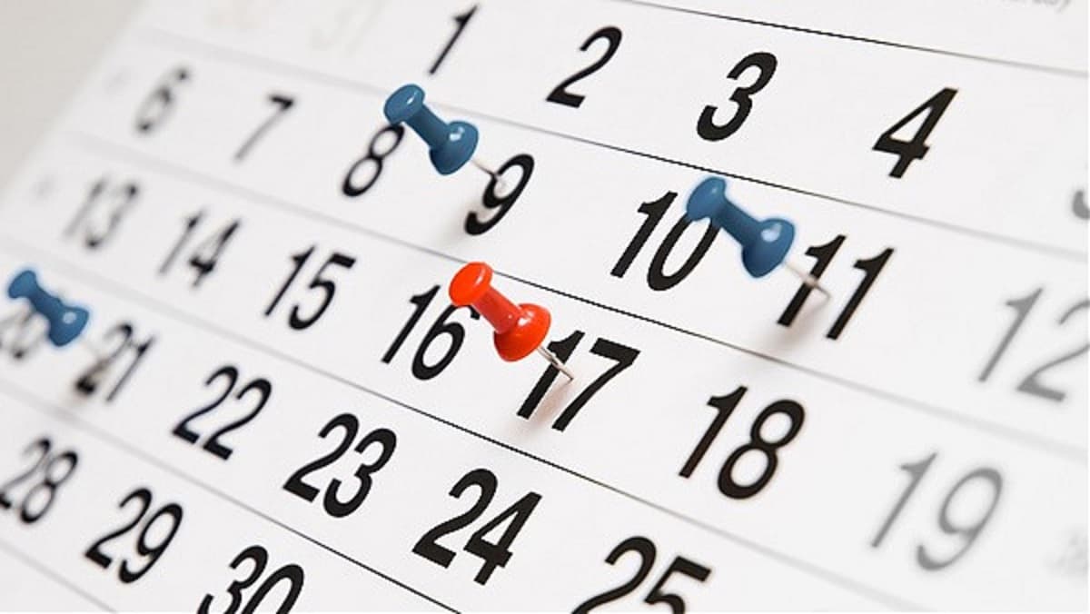 Programação do fim de semana