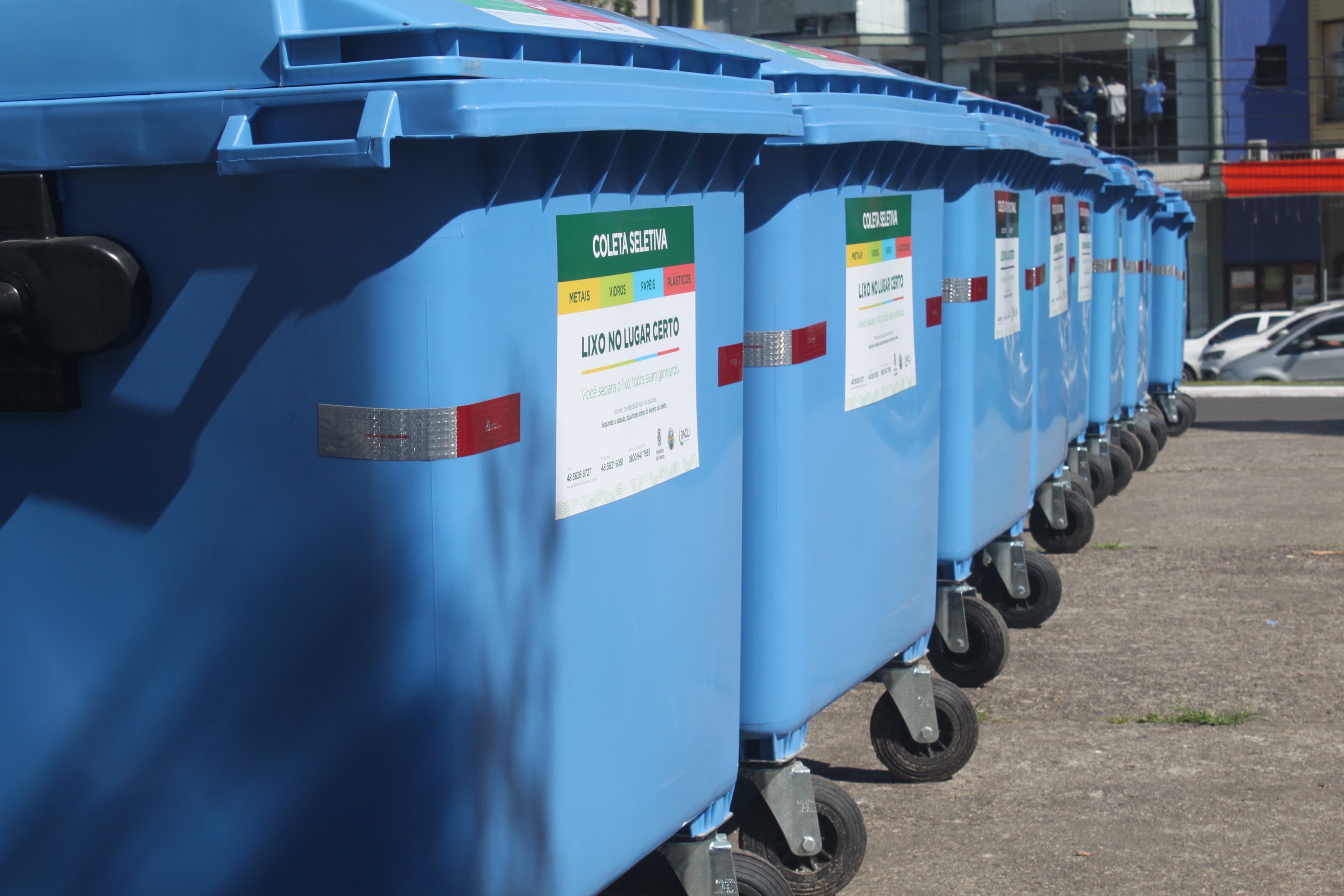 50 lixeiras contêineres serão instaladas na cidade