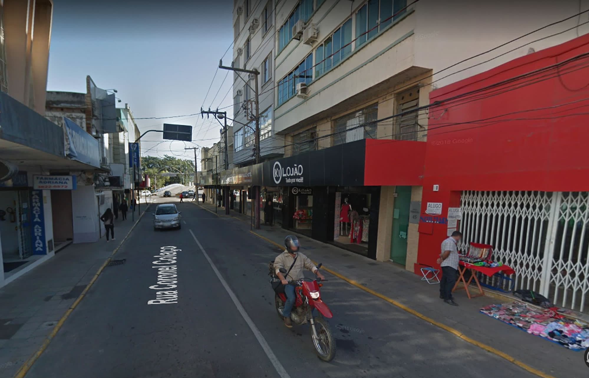 Rua Coronel Colaço será fechada nesta terça-feira (12)