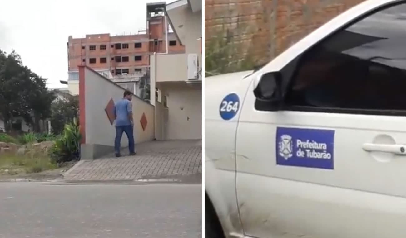 Servidor público é flagrado indo pra casa com carro da prefeitura