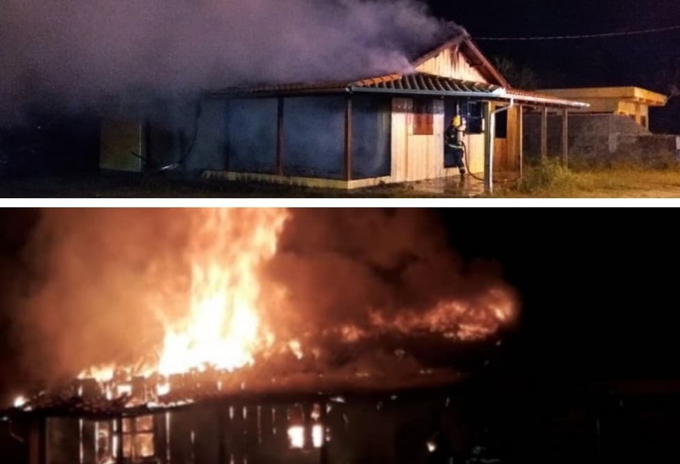 Bar desativado é consumido pelo fogo