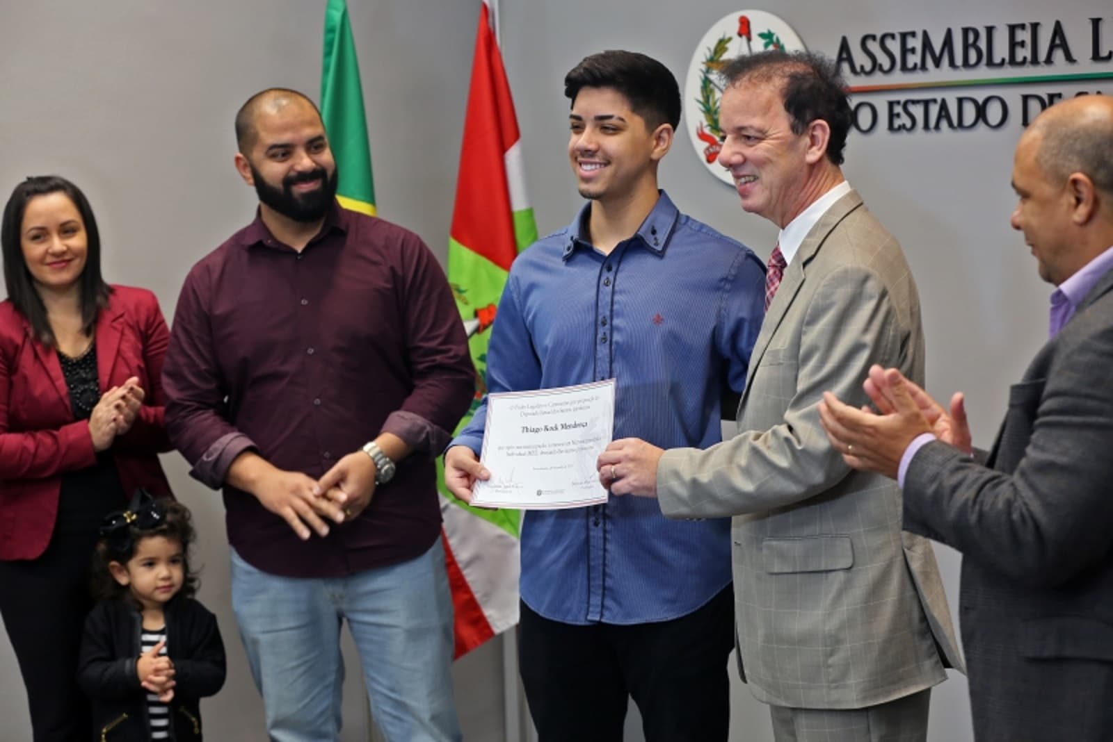 Aos 16 anos, microempreendedor tubaronense é homenageado na Alesc