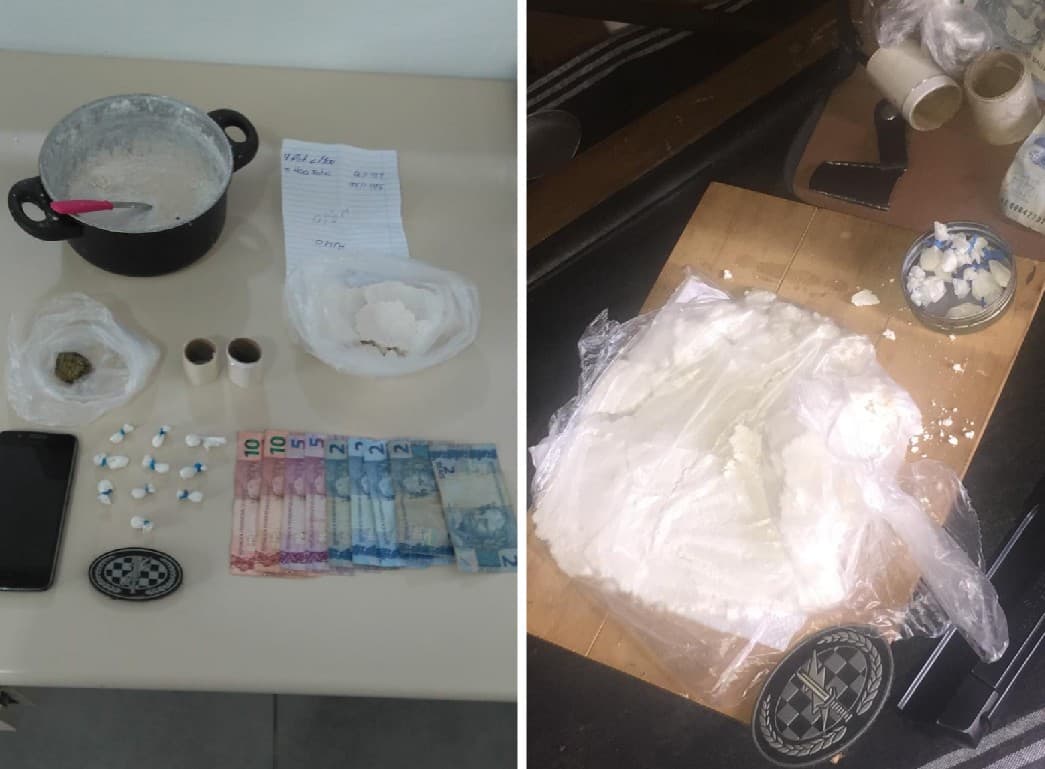 Homem usava estabelecimento comercial para fracionar e vender drogas