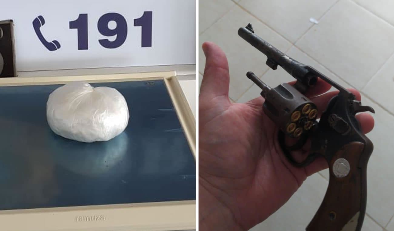 Dupla é presa com droga e arma de fogo em acesso de Tubarão