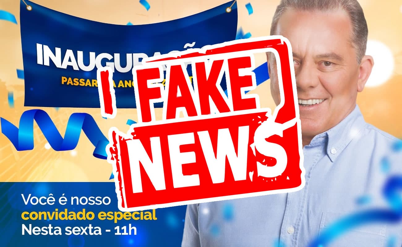 FAKE NEWS: Passarela de concreto NÃO terá cerimônia de inauguração