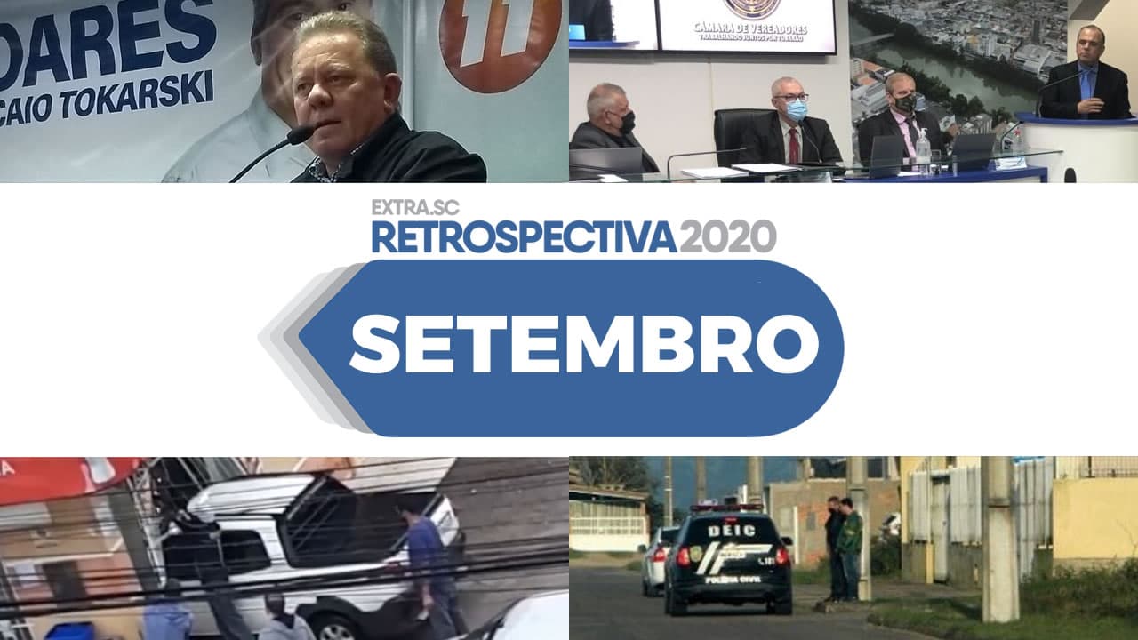 SETEMBRO: Convenções partidárias, Câmara reduz vereadores, carro invade padaria e prisões em Laguna
