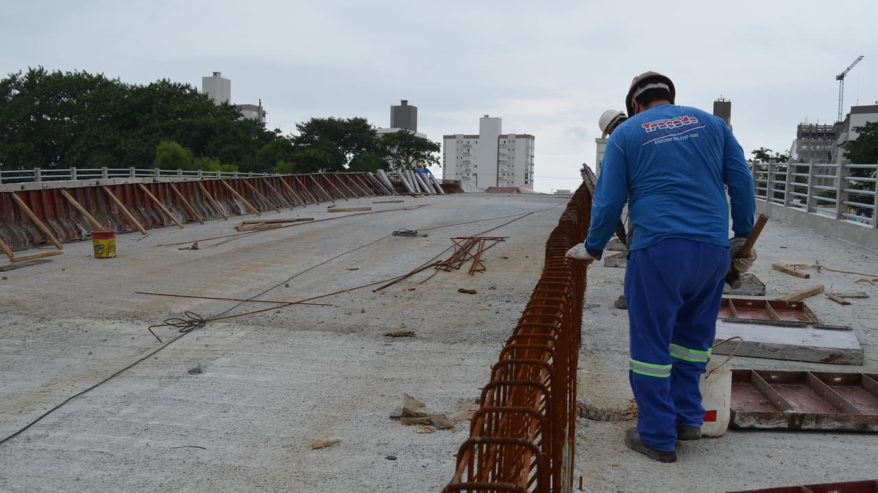 Obras da ponte Paulinho May estão 90% concluídas