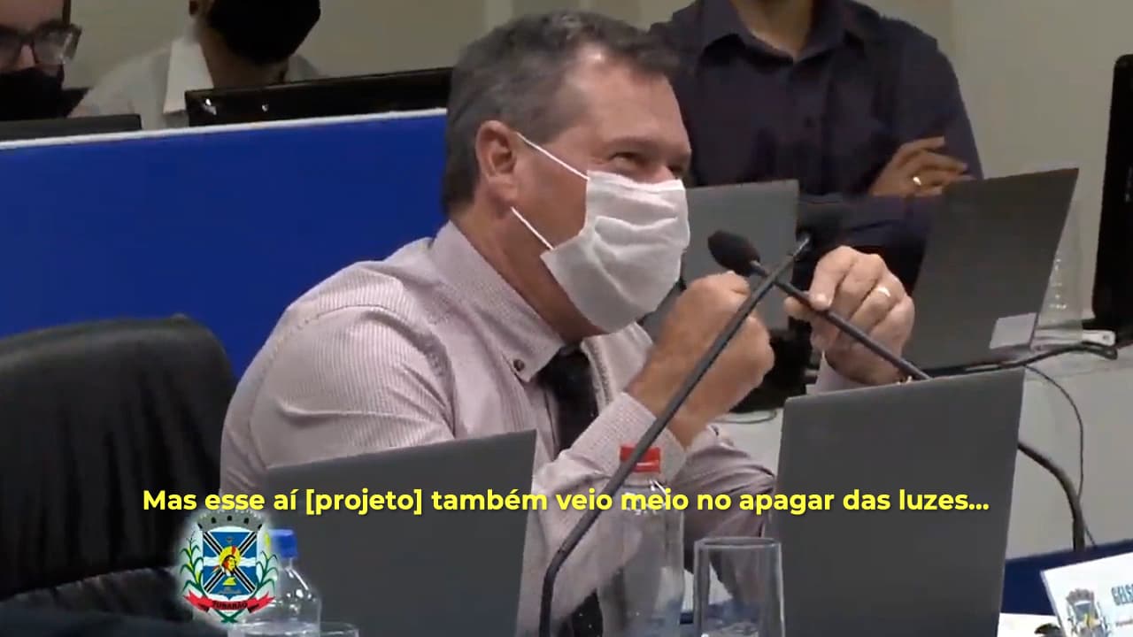 PRIMEIRA MÃO - Gelson Bento: projeto em regime de urgência chega "no apagar das luzes"