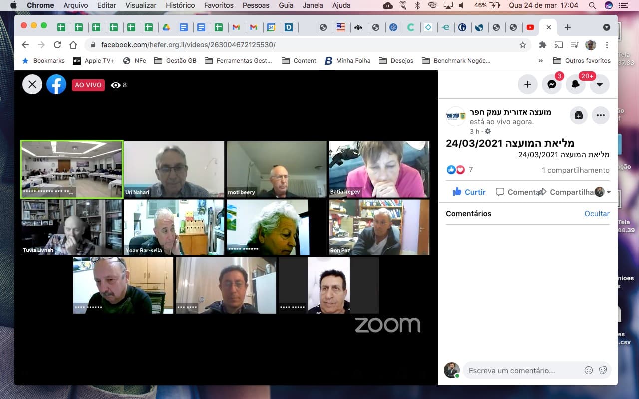 Legislativo de Hefer Valley, em Israel, aprova acordo de cidade-irmã com Tubarão