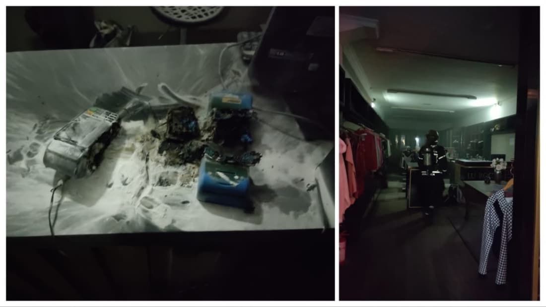 Corpo de Bombeiros de Tubarão controla princípio de incêndio