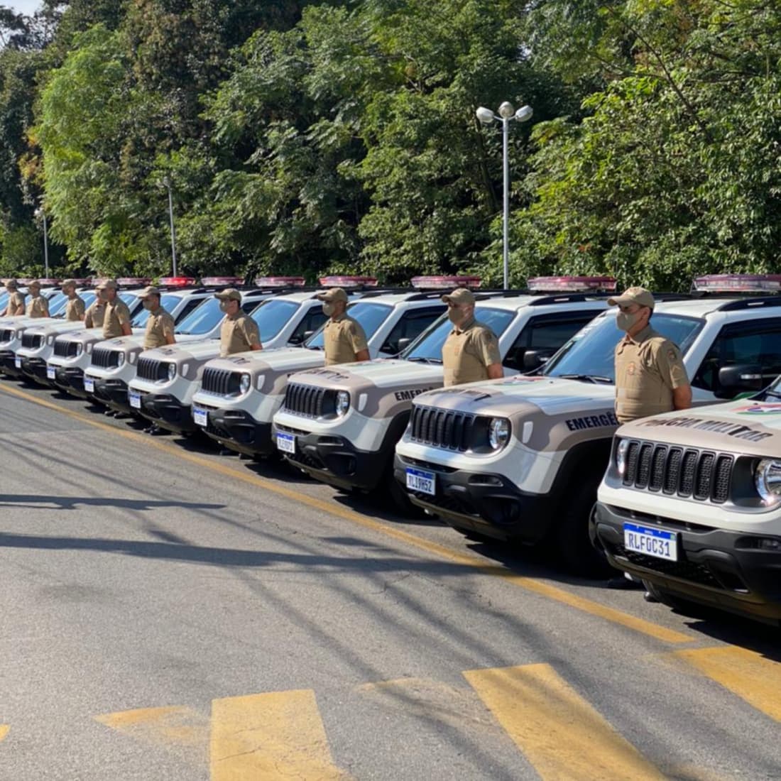 Polícia Militar da região recebe 21 novas viaturas