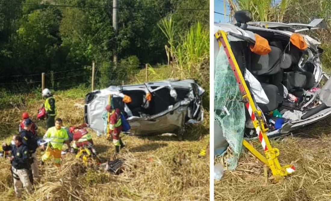 Acidente deixa um morto na BR-101, em Jaguaruna