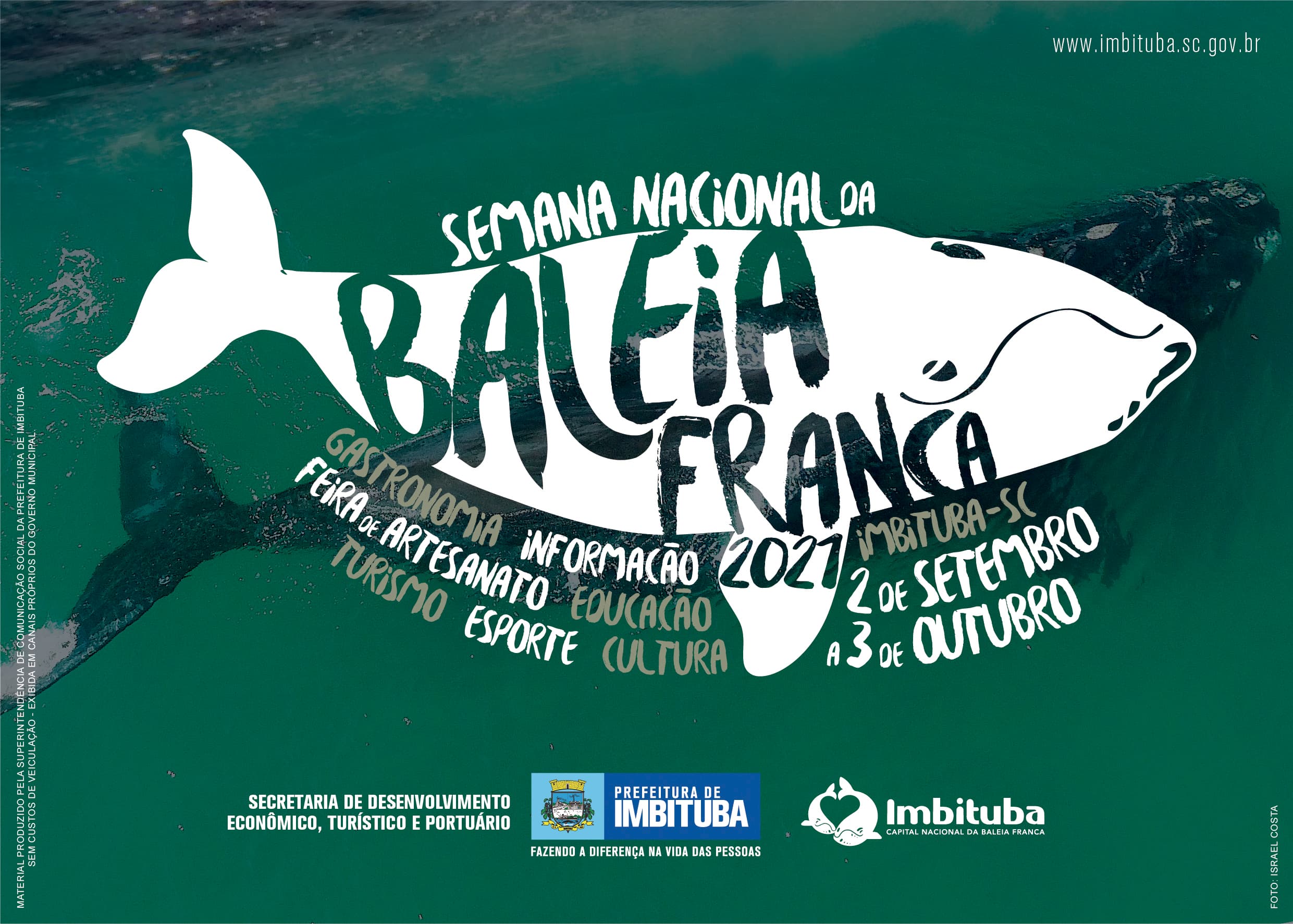 Programação da Semana Nacional da Baleia Franca é definida