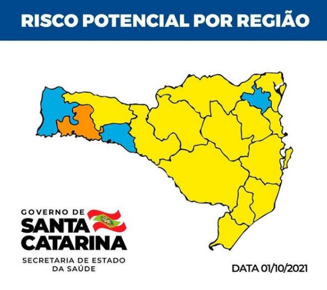 Pela terceira semana seguida, Amurel segue classificada com risco alto no Mapa de Risco de SC
