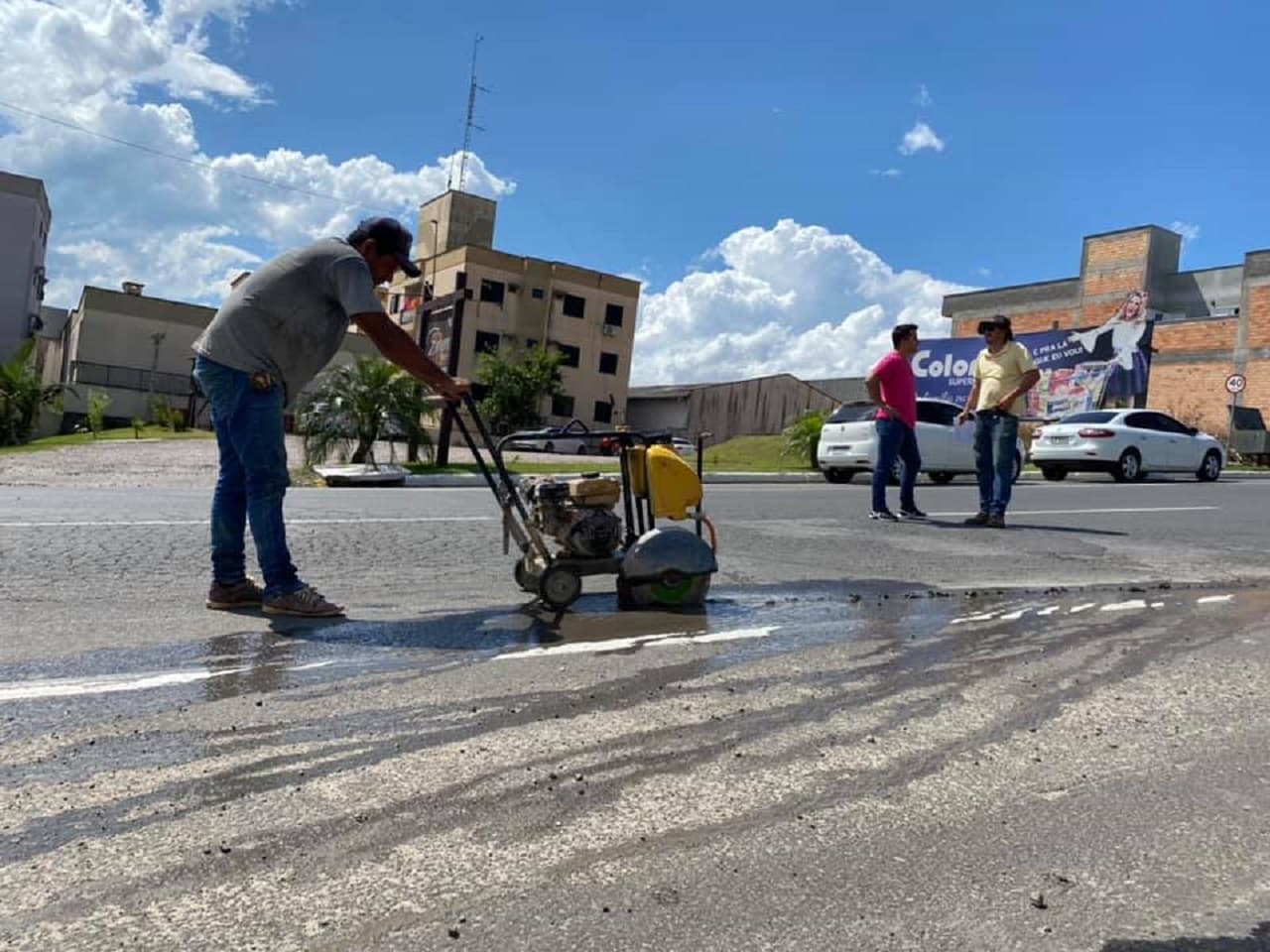 Operação tapa-buracos é realizada em Braço do Norte