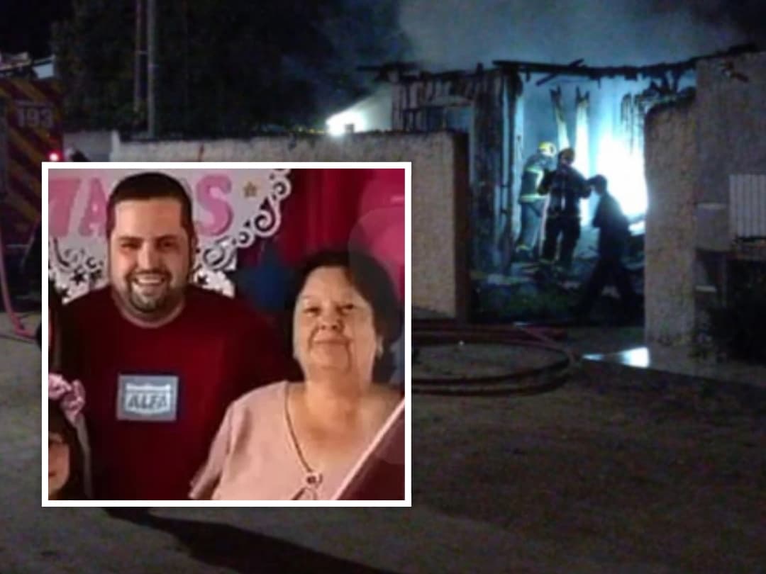 Vítimas carbonizadas em casa que pegou fogo em Tubarão eram mãe e filho