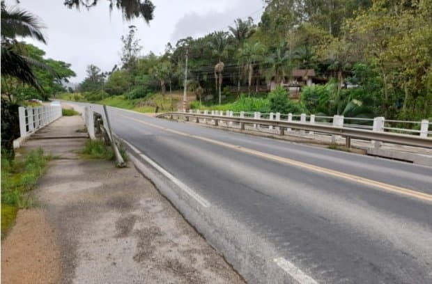 Obras emergenciais em ponte da SC-370, em Braço do Norte, começam na próxima semana