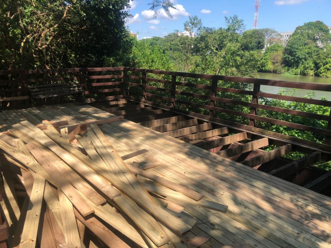 Deck do Rio Tubarão passa por revitalização