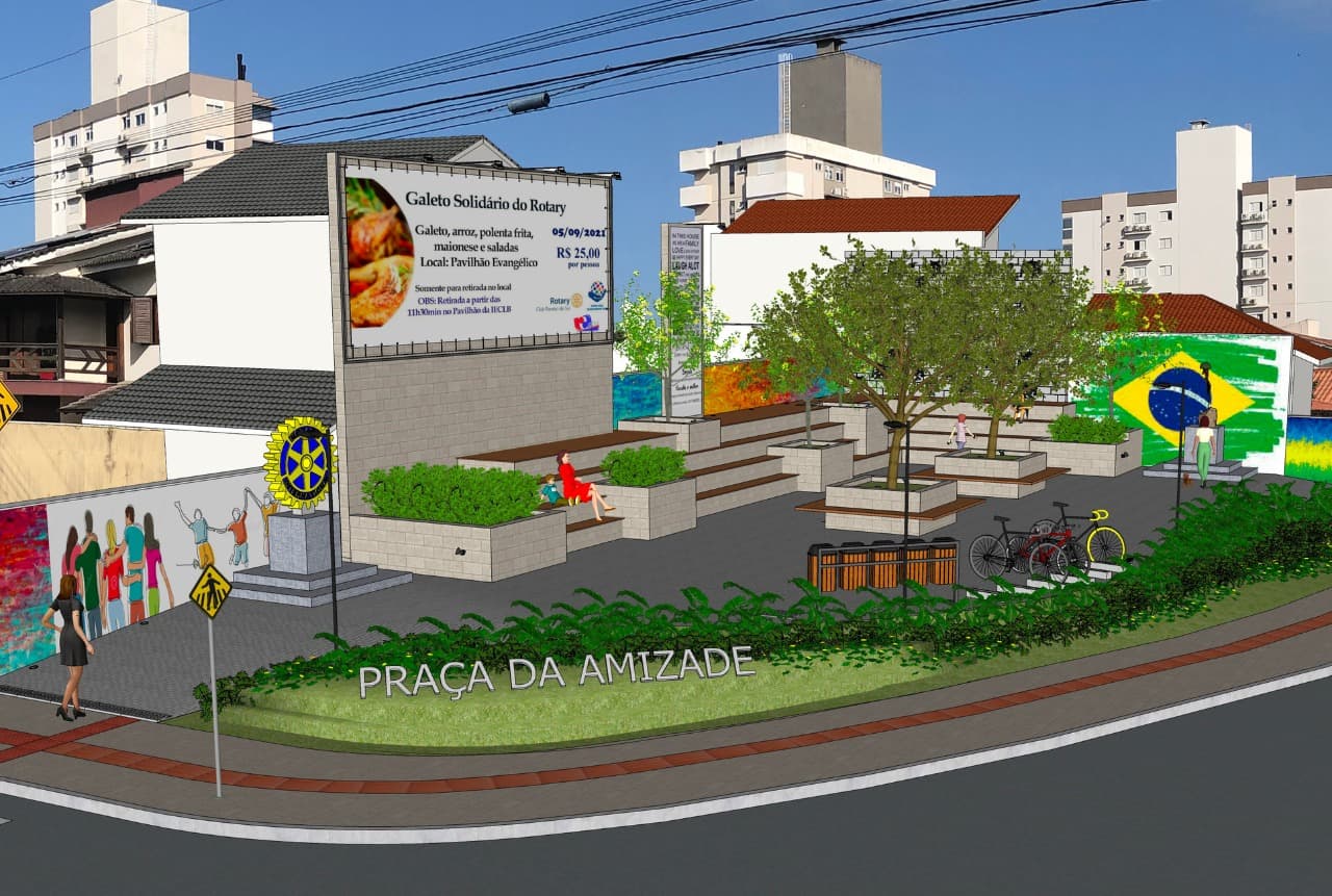 Rotary e Exército construirão a Praça da Amizade em Tubarão