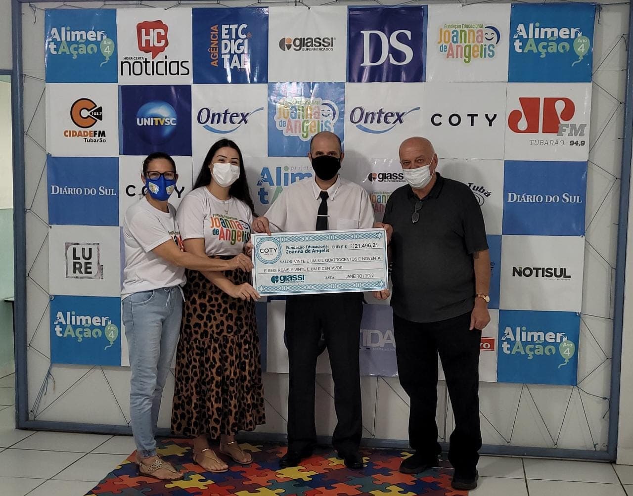 Projeto AlimentAção arrecada R$ 21 mil no mês de janeiro