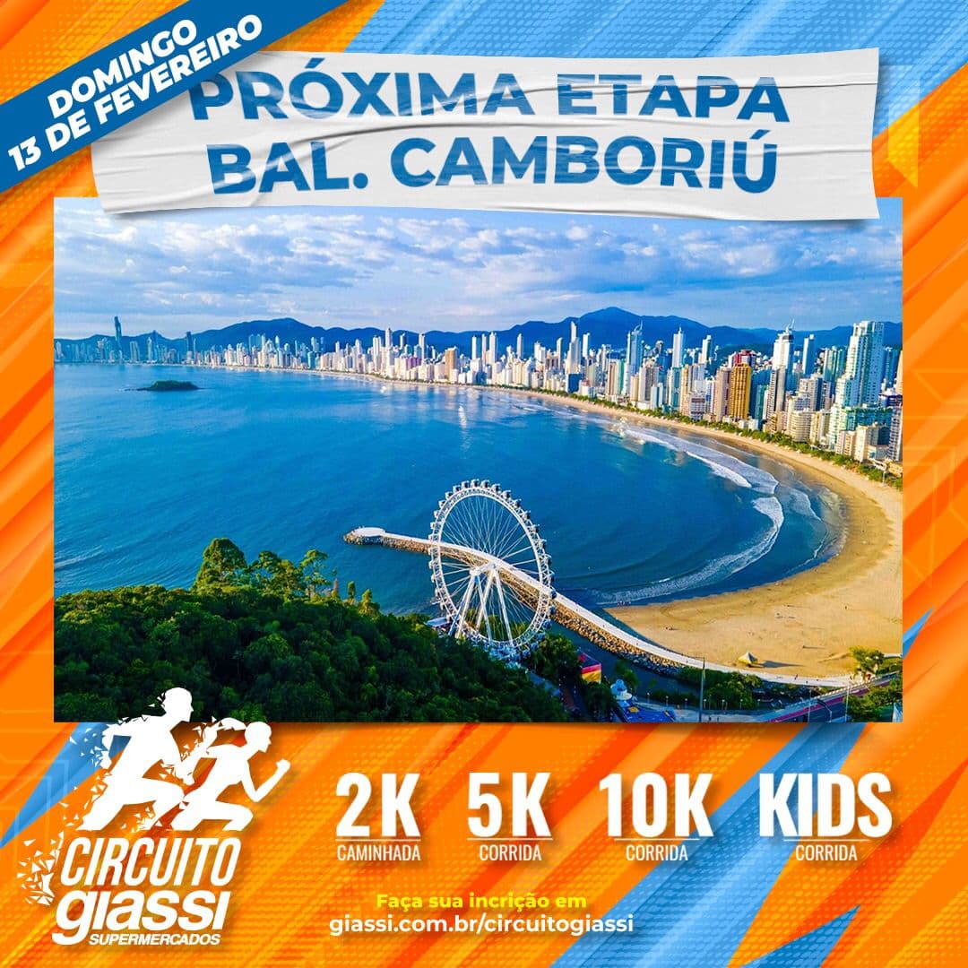 Balneário Camboriú recebe segunda etapa do Circuito Giassi de Corridas 2022