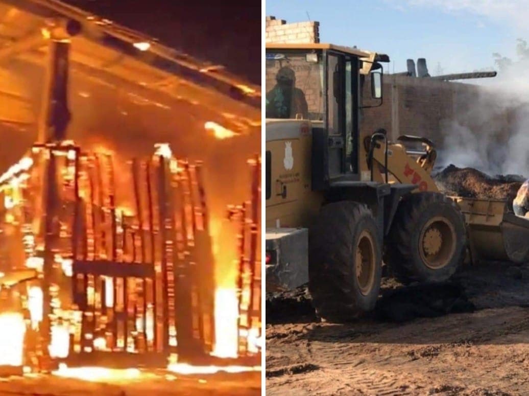 Galpão de empresa de laticínios é destruído por incêndio com duração de seis horas