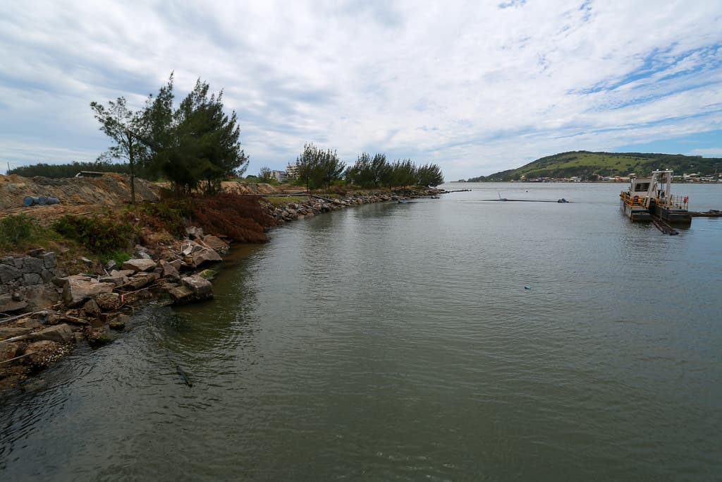 Preservação dos botos é monitorada durante obra no porto de Laguna