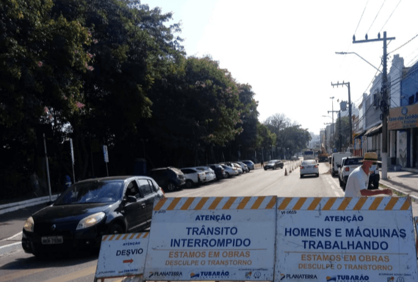 Obras na Avenida Marechal Deodoro seguem até o dia 18