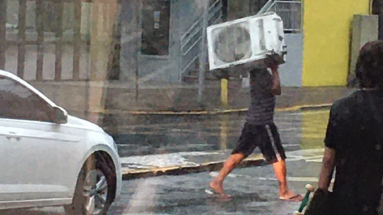 Homem é preso após furtar motor de ar-condicionado em plena luz do dia