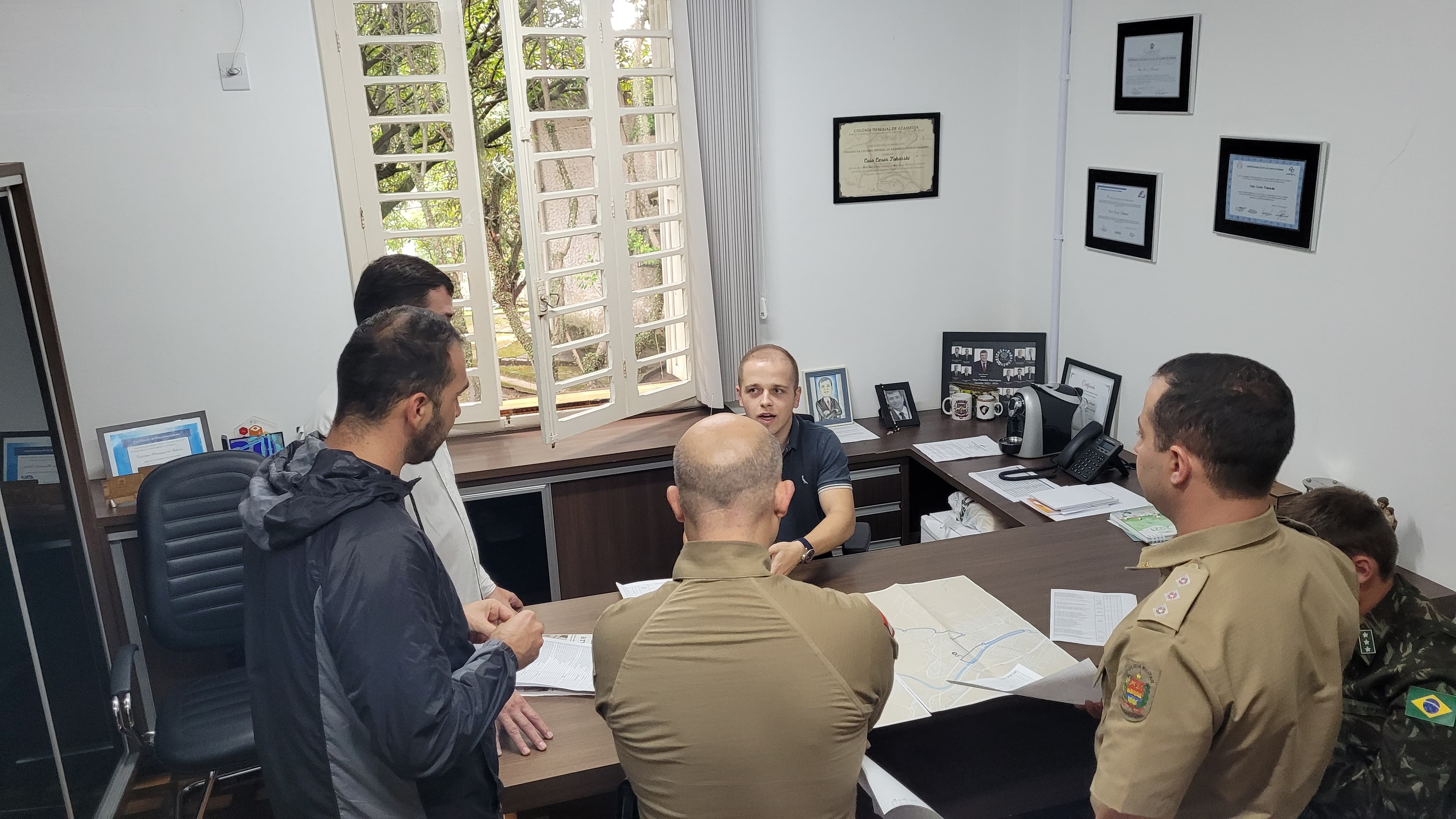 Cortuba, prefeitura e forças militares alinham questões de segurança da 1ª Maratona de Tubarão