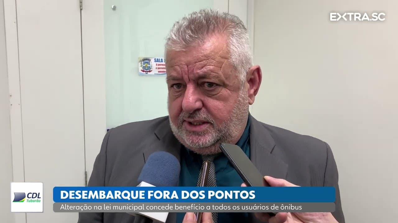 Usuários de ônibus em Tubarão poderão descer fora dos pontos após as 22h