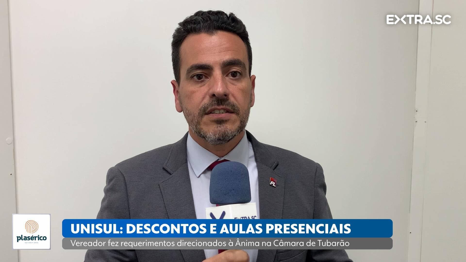 Vereador pede desconto na mensalidade para os alunos da Unisul afetados pela enchente