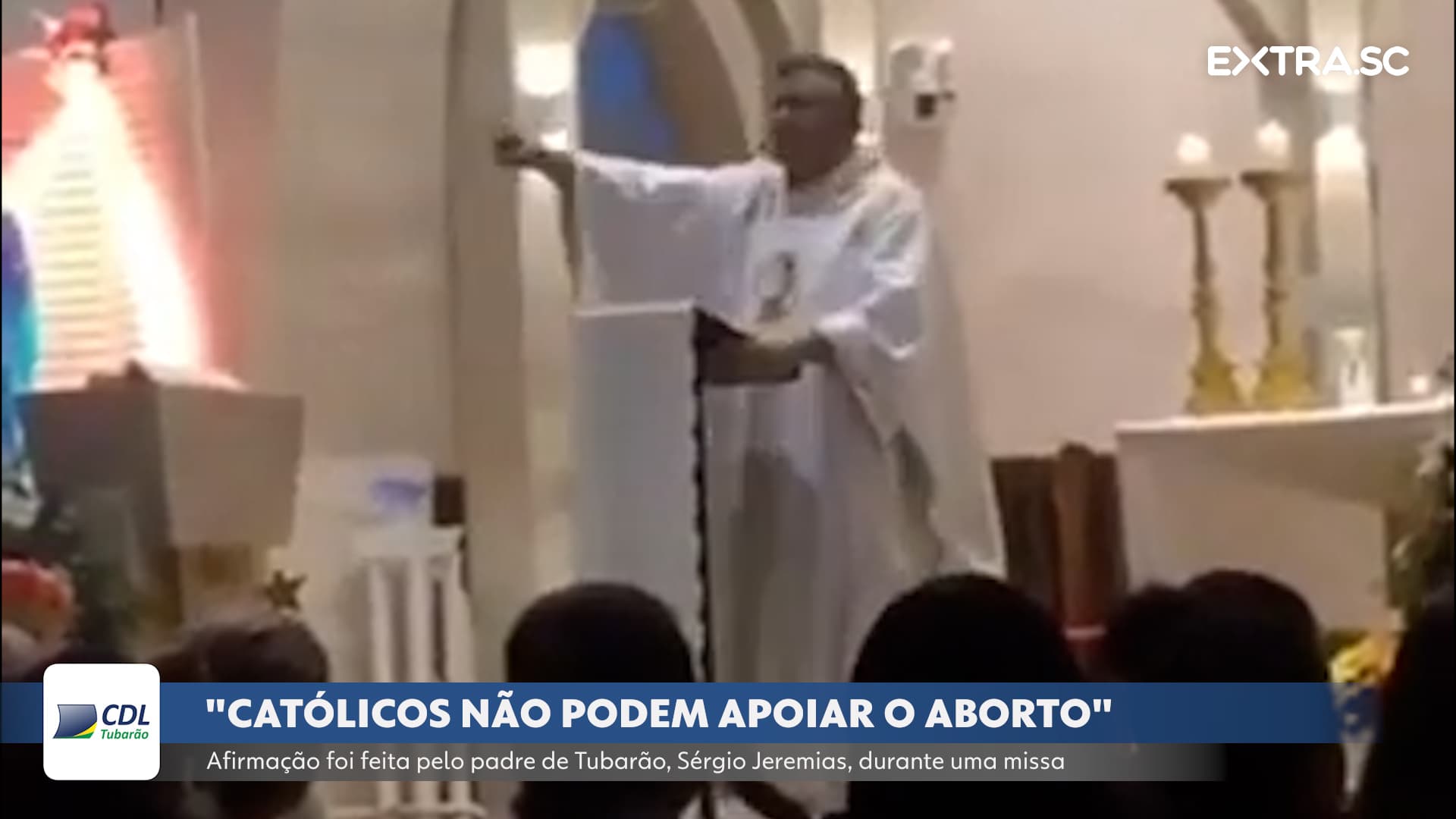 Padre de Tubarão afirma que católicos não podem concordar com o aborto