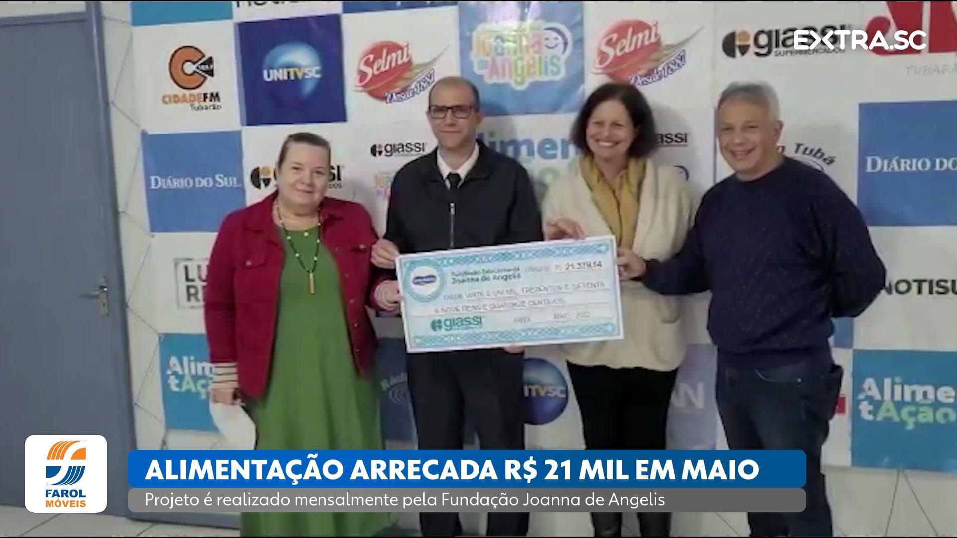 Projeto AlimentAção, da Fundação Joanna de Angelis, arrecada R$ 21 mil em maio