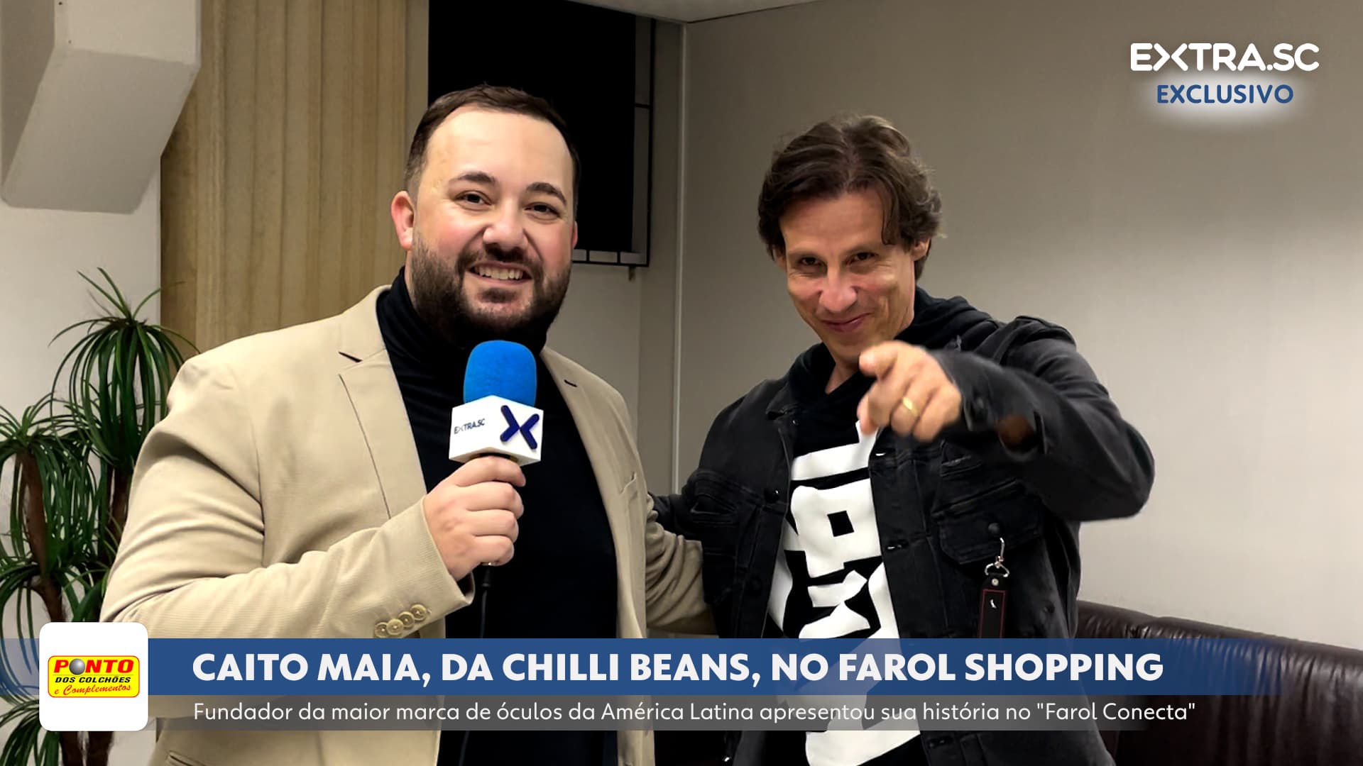 Caito Maia, CEO da Chilli Beans, faz palestra em Tubarão e conversa com o EXTRA.SC; assista!