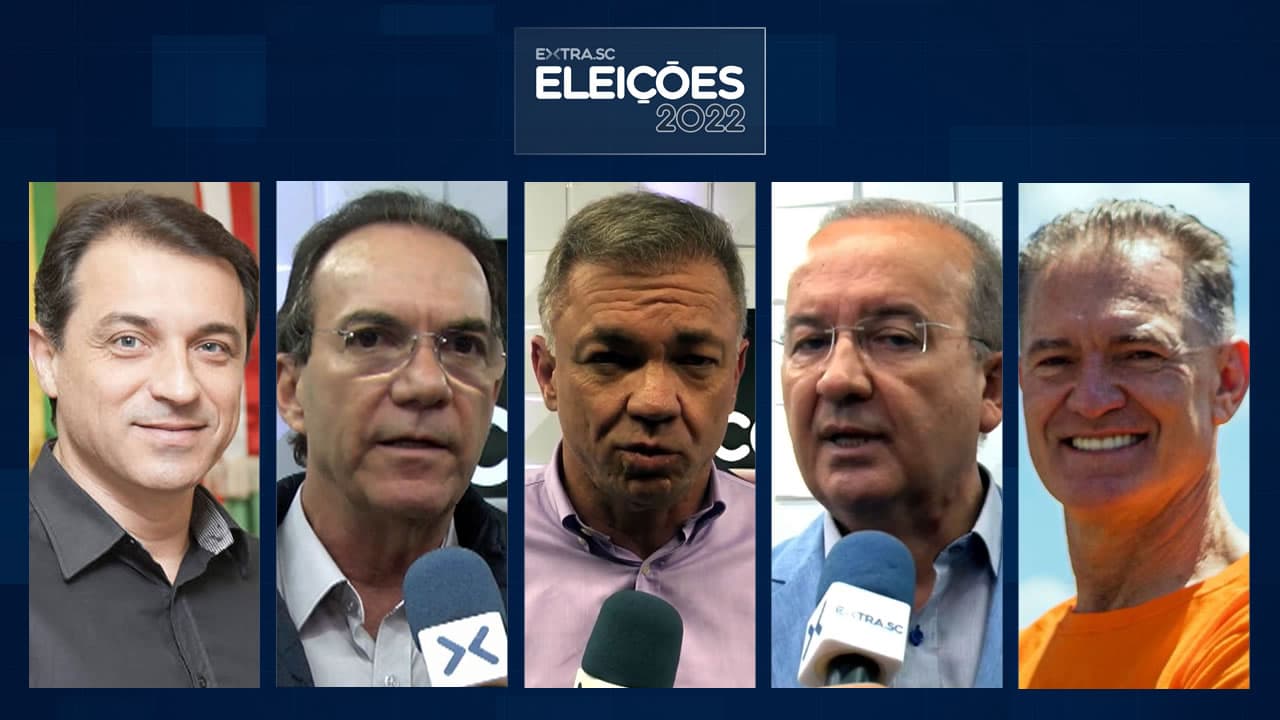 Quarta enquete para governador tem Moisés, Décio, Gean, Jorginho e Tramontin