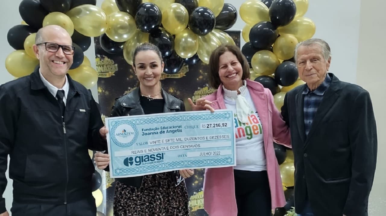 Projeto AlimentAção, da Fundação Joanna de Angelis, arrecada R$ 27 mil em julho