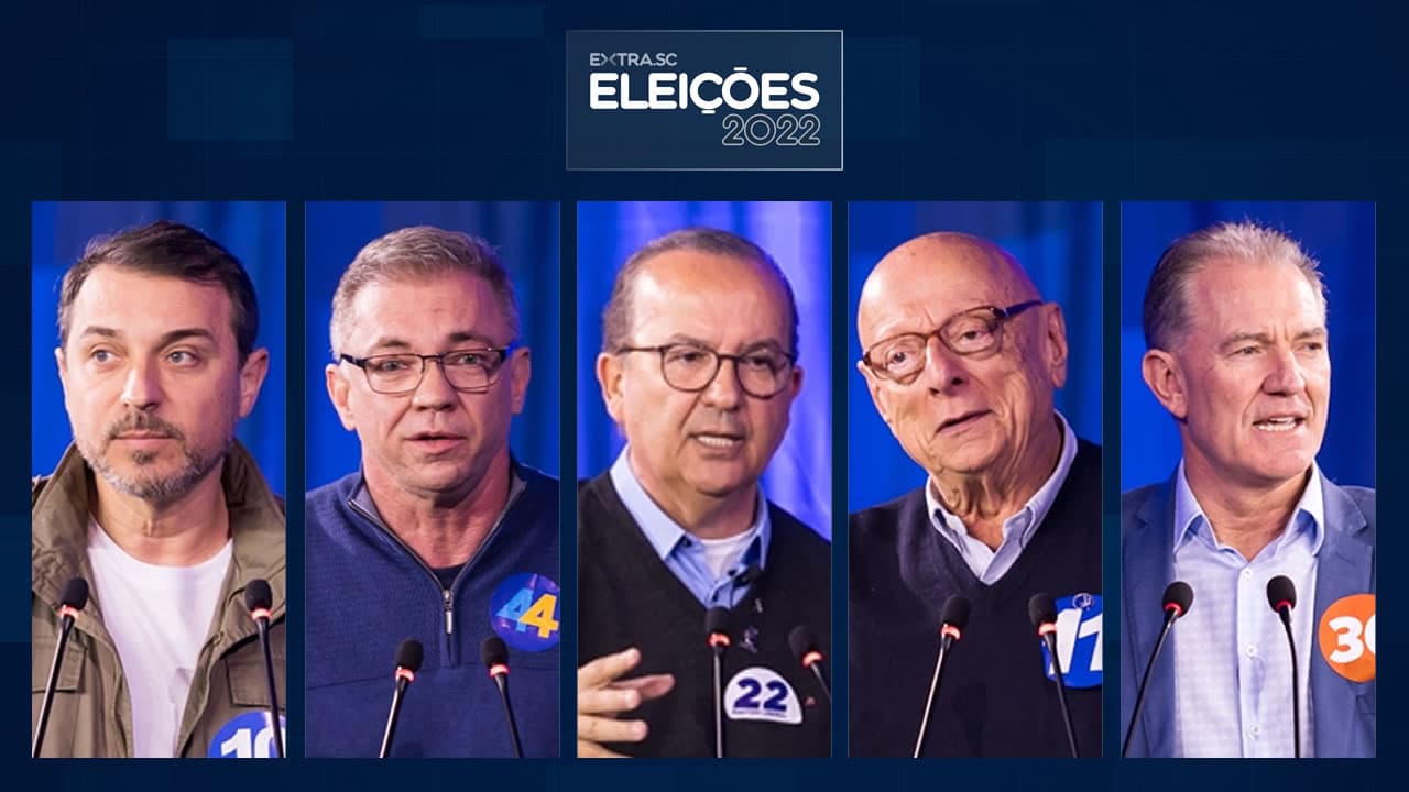 Última enquete para governador tem Moisés, Gean, Jorginho, Amin e Tramontin