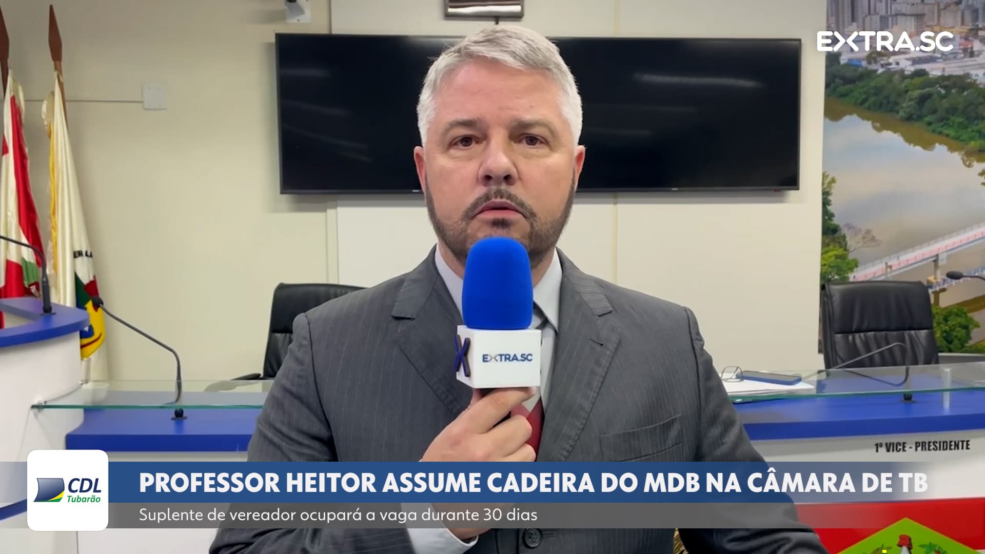 Professor Heitor assume cadeira do MDB na Câmara de Tubarão
