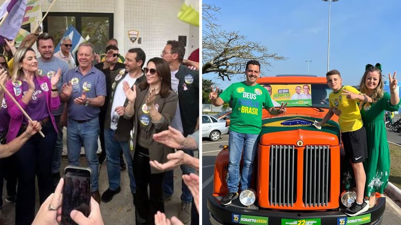 Moisés e Soratto agitam último dia de campanha em Tubarão