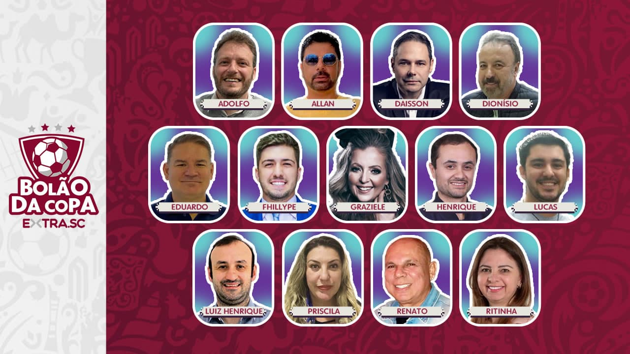 Conheça os primeiros convocados para o 4º Bolão da Copa do EXTRA.SC