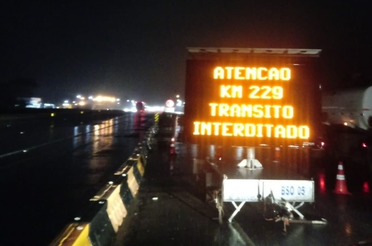 Sentido sul do Morro dos Cavalos segue interditado