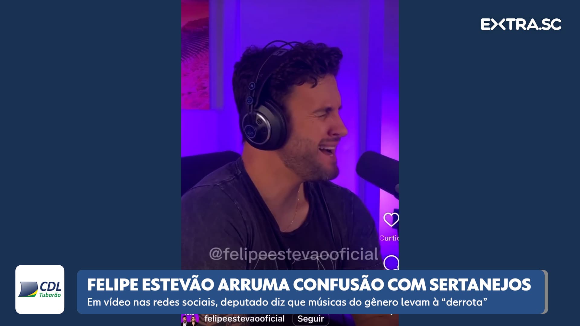 Deputado Felipe Estevão critica música sertaneja e arruma confusão com cantores famosos: "derrota"