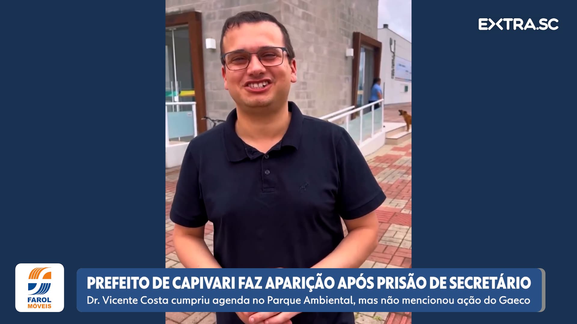 Prefeito Dr. Vicente Costa faz primeira aparição pública após prisão de secretário