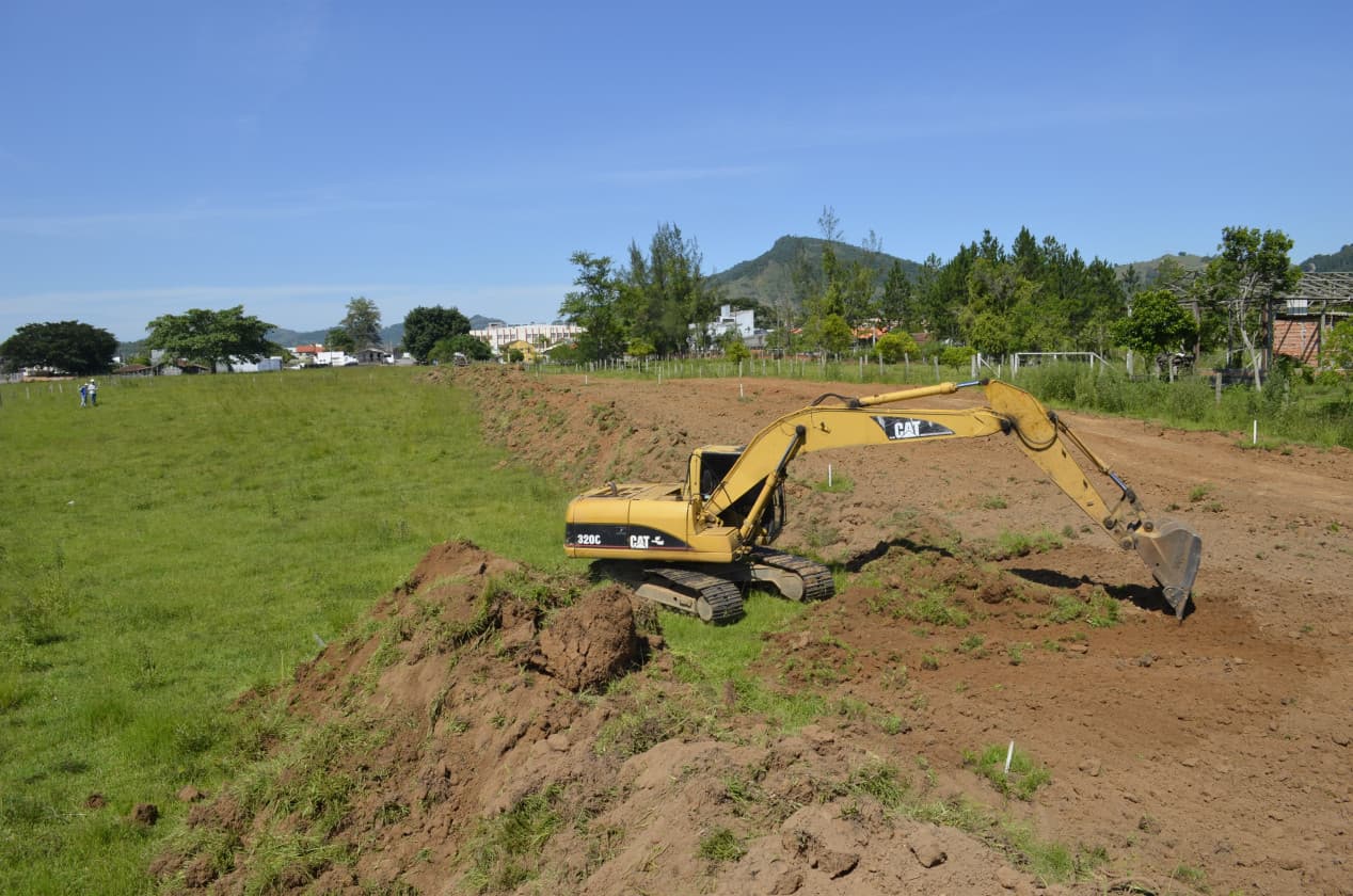 Canteiro de obras para construção da Ponte da Guarda começa a ser montado