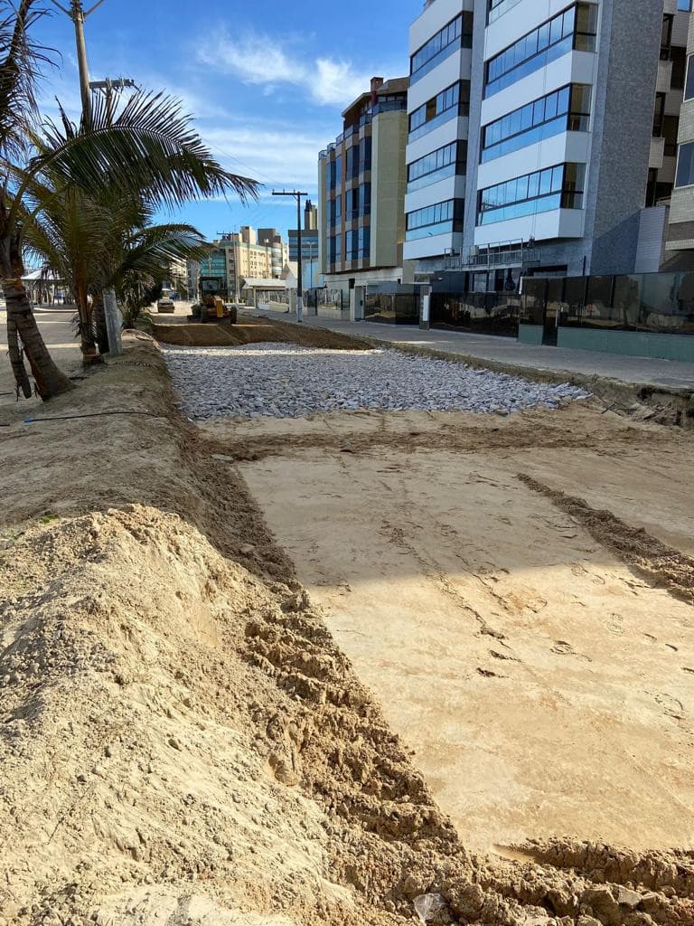 Pavimentação da orla do Mar Grosso vai interromper trânsito