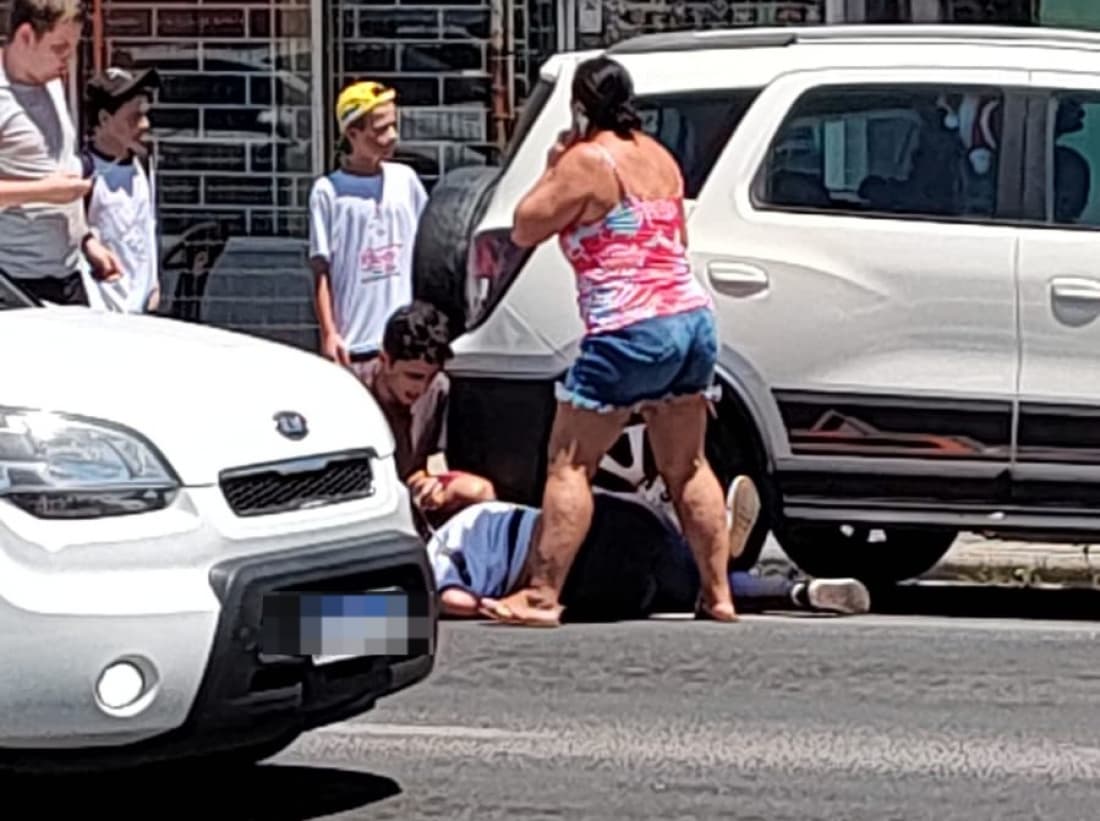 Ciclista é atropelado na Avenida Patrício Lima